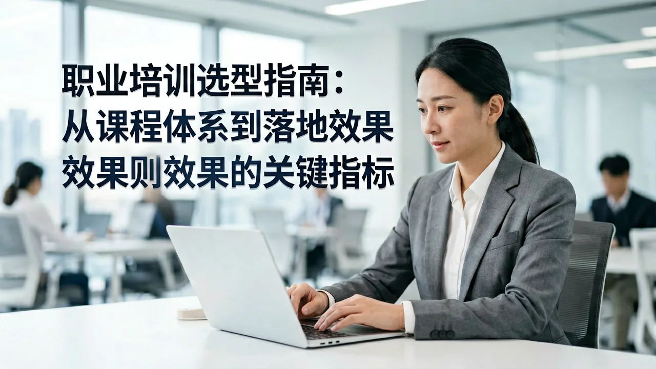 职业培训选型指南:从课程体系到落地效果的关键指标